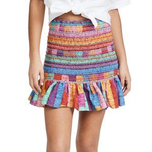FARM Rio Embroadered stripes mini skirt - XL
